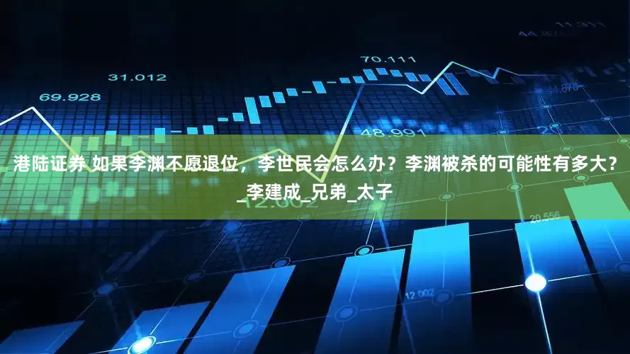 港陆证券 如果李渊不愿退位，李世民会怎么办？李渊被杀的可能性有多大？_李建成_兄弟_太子